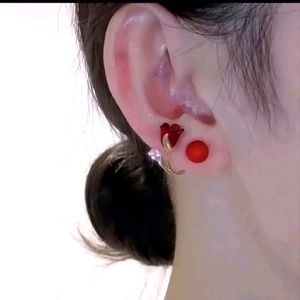 Nwt Rose Over Ear Earrings